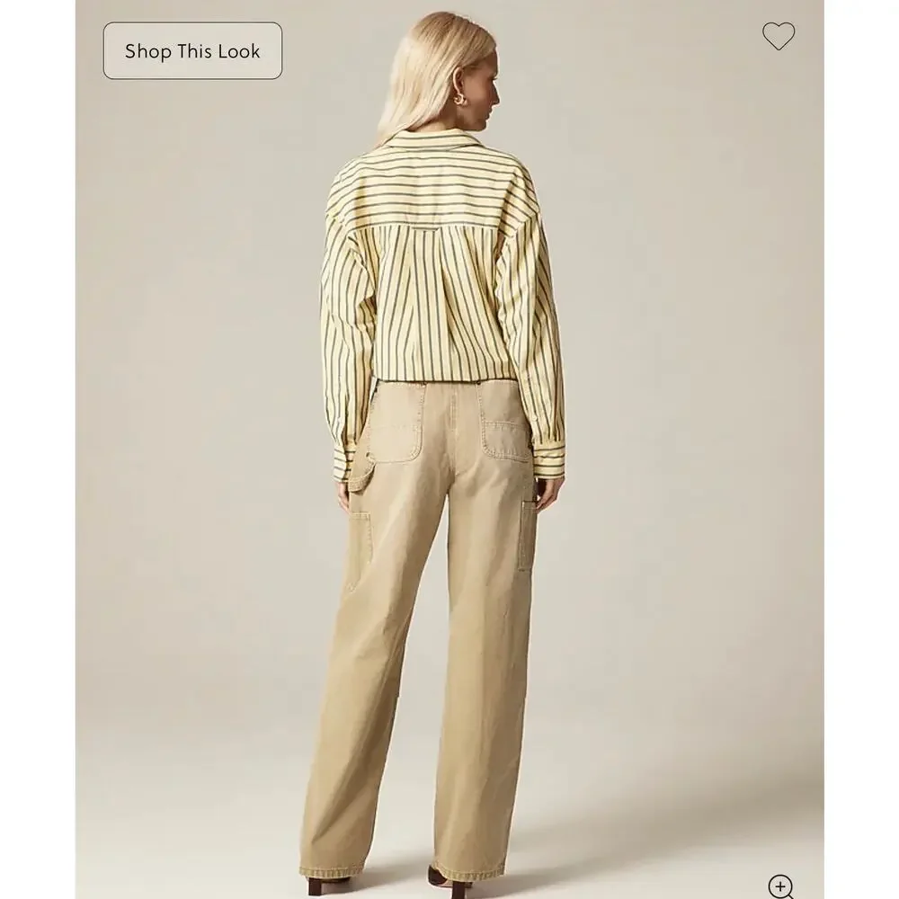 J. Crew Painter pant in cotton canvas Beige Buckthorn NWT size 31 - Picture 4 of 8